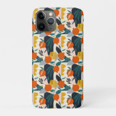 Coques Case-Mate iPhone Moderne tendance Preppy Chic Apricot et Feuille (Dos)