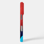 Coques Case-Mate iPhone Moderne tendance Rouge bleu ville fille sur mesure (Verso / Droite)