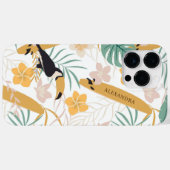 Coques Case-Mate iPhone Moderne Tropical Botanique Personnalisé (Verso (horizontal))