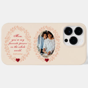 Coque Pour Pour iPhone 14 Pro Max Moderne Unique Cute Heart Maman Photo Fête des mèr