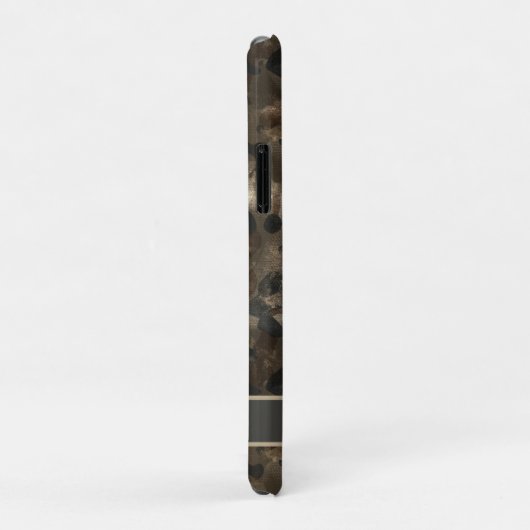 Coques Case-Mate iPhone Moderne Urbain Rétro Camo Monogramme Nom (Dos/Droite)