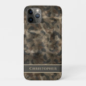 Coques Case-Mate iPhone Moderne Urbain Rétro Camo Monogramme Nom (Dos)