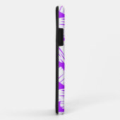 Coques Case-Mate iPhone Moderne violet blanc Doodled Heart Valentine's Day (Dos/Droite)