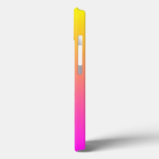 Coques Case-Mate iPhone Moderne Vivid Magenta Jaune Gradient (Verso / Gauche)