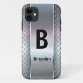 Coques Case-Mate iPhone Modifier l'ajout initial (supprimer) Nom Metal Shi (Dos)