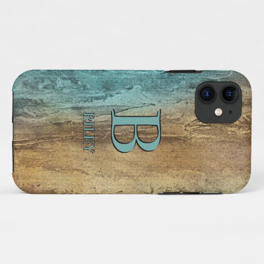 Coques Case-Mate iPhone Modifier le nom d'ajout initial Abstrait Paint Nat (Dos (Horizontal))