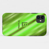 Coques Case-Mate iPhone Modifier le nom d'ajout initial Soft Green Diagona (Dos (Horizontal))