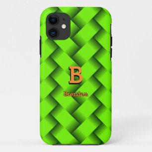 Case-Mate iPhone Case Modifier le nom d'ajout initial Tissu métallique v