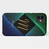 Coques Case-Mate iPhone Modifier le nom initial Ajouter le nom Geometry Gr (Dos (Horizontal))
