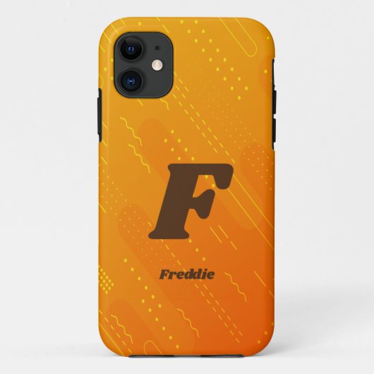Coques Case-Mate iPhone Modifier le nom initial, ajouter (supprimer), oran (Dos)