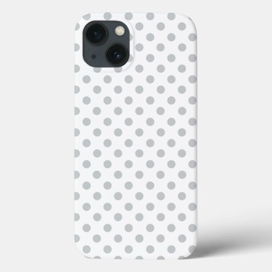 Coques Case-Mate iPhone Modifier Pois gris N'importe quelle couleur Clique (Verso)