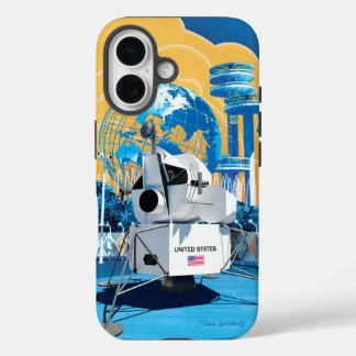 Coques iPhone 16 Module lunaire de la Foire mondiale (Jour) : Boîti