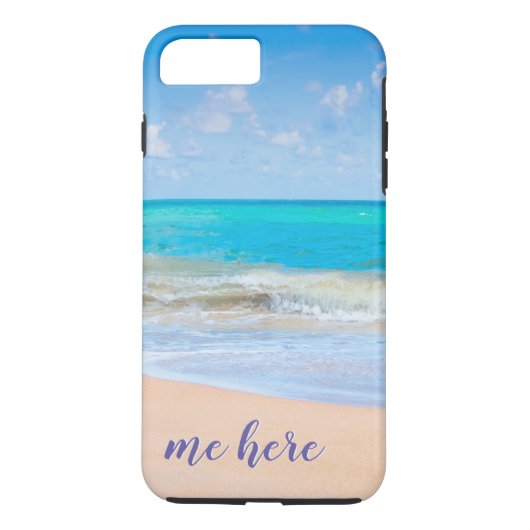 Coques Case-Mate iPhone Moi ici à la plage (Dos)