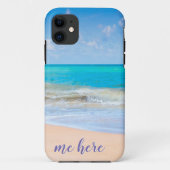 Coques Case-Mate iPhone Moi ici à la plage (Dos)
