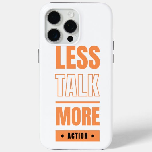 Coques Case-Mate iPhone moins de discours, plus d'action (Verso)