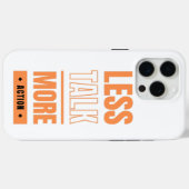 Coques Case-Mate iPhone moins de discours, plus d'action (Verso (horizontal))
