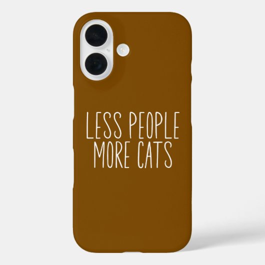 Coques Case-Mate iPhone Moins de Personnes Plus de Chats (Verso)