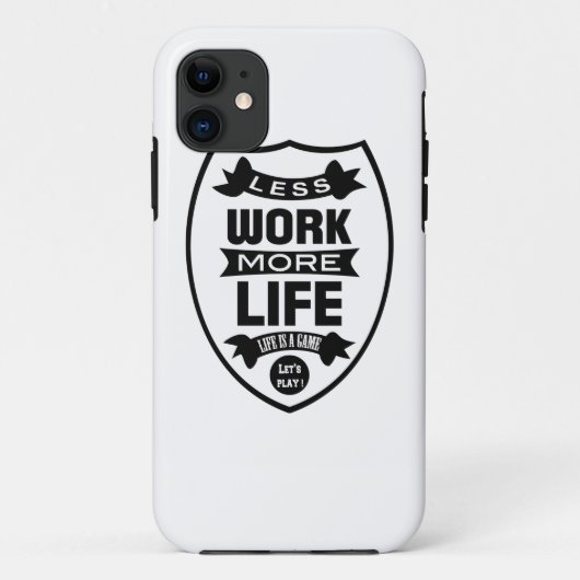 Coques Case-Mate iPhone Moins de travail plus de vie (Dos)
