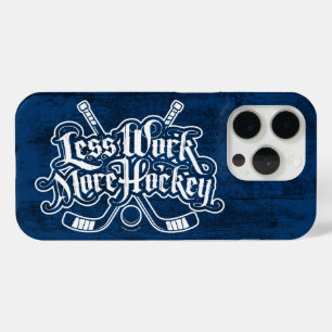 Coque iPhone 15 Pro Moins de travail plus Hockey