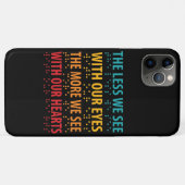 Coques Case-Mate iPhone Moins On Voit Avec Nos Yeux - Éclaircissement Brai (Dos (Horizontal))