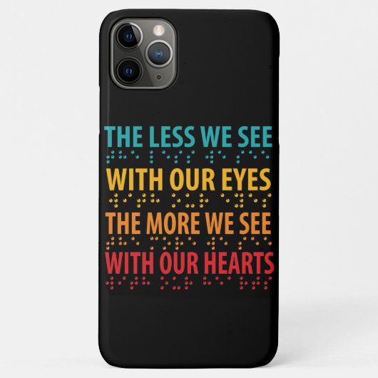 Coques Case-Mate iPhone Moins On Voit Avec Nos Yeux - Éclaircissement Brai (Dos)
