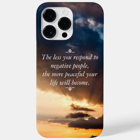Coques Case-Mate iPhone Moins vous répondez aux personnes négatives Sunset (Verso)