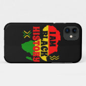 Coques Case-Mate iPhone Mois de l'histoire des Noirs, Afro-Américains (Dos (Horizontal))