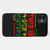 Coques Case-Mate iPhone Mois de l'histoire des Noirs, Afro-Américains (Dos (Horizontal))
