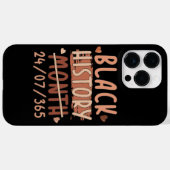 Coques Case-Mate iPhone Mois de l'histoire noire Afro Melanin Femmes noire (Verso (horizontal))