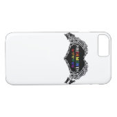Coques Case-Mate iPhone Mois Skeleton Heart Hands LGBTQIA (Dos (Horizontal))