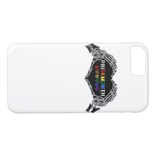 Coques Case-Mate iPhone Mois Skeleton Heart Hands LGBTQIA (Dos (Horizontal))