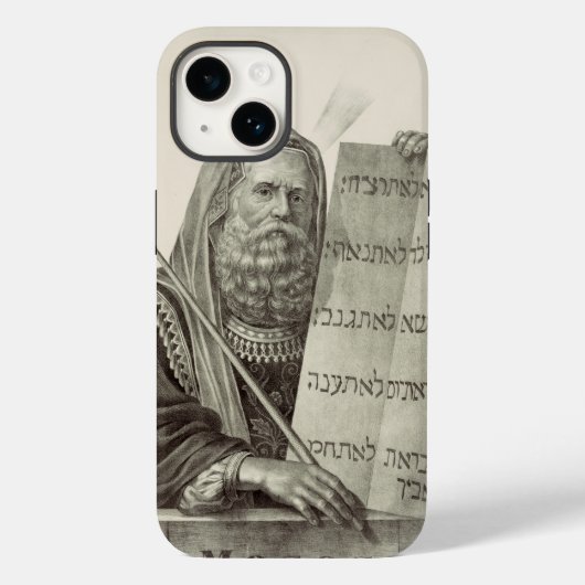 Coques Case-Mate iPhone Moïse prophète avec les Tables de la Loi (Verso)