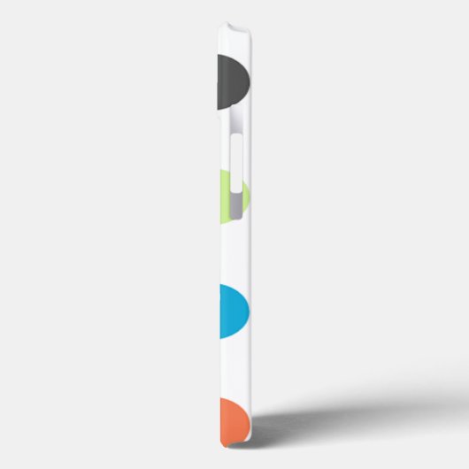 Coques Case-Mate iPhone Moitié-cercles modernes du milieu du siècle (Verso / Gauche)