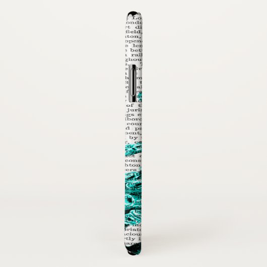 Coques Case-Mate iPhone Moitié verte pieuvre (Dos/Droite)