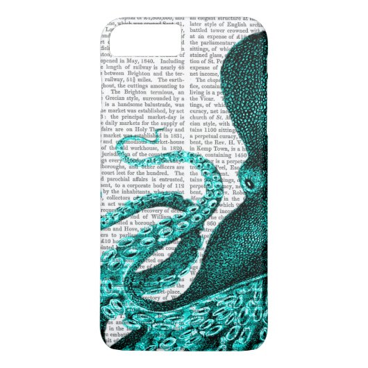 Coques Case-Mate iPhone Moitié verte pieuvre (Dos)
