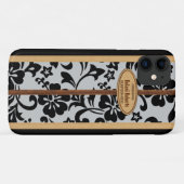 Coques Case-Mate iPhone Mokuleia Hawaiian Faux Wood Monogram Surboard (Dos (Horizontal))
