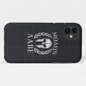 Coques Case-Mate iPhone Molon Labe Chrome Casque spartiate sur Grille iPho (Dos (Horizontal))
