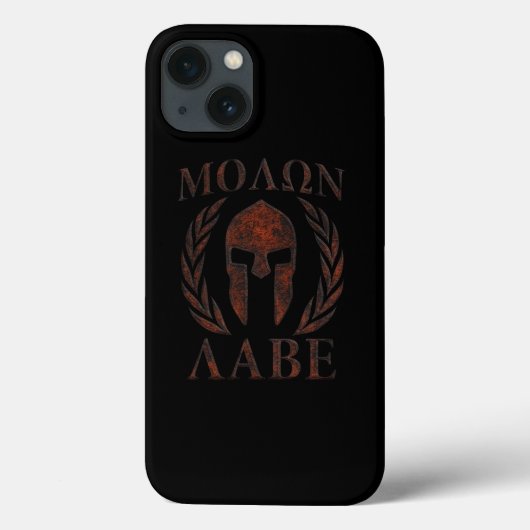 Coques Case-Mate iPhone Molon Labe Guerrier de fer Laurels (Verso)