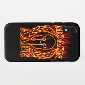 Coques Case-Mate iPhone Molon Labe Guerrier spartiate en feu (Dos (Horizontal))