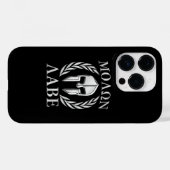 Coques Case-Mate iPhone Molon Labe Laurels au casque spartiate (Verso (horizontal))