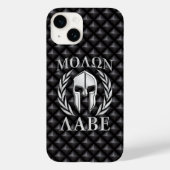 Coques Case-Mate iPhone Molon Labe Laurels au casque spartiate (Verso)