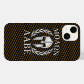 Coques Case-Mate iPhone Molon Labe Laurels au casque spartiate (Verso (horizontal))