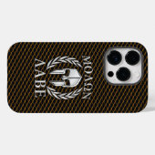 Coques Case-Mate iPhone Molon Labe Laurels au casque spartiate (Verso (horizontal))
