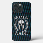 Coques Case-Mate iPhone Molon Labe Laurels au casque spartiate (Verso)
