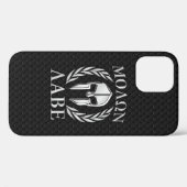 Coques Case-Mate iPhone Molon Labe Laurels au casque spartiate (Verso (horizontal))