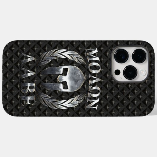 Coques Case-Mate iPhone Molon Labe Laurels au casque spartiate (Verso (horizontal))