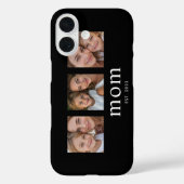 Coques Case-Mate iPhone Mom Established Modern Black 3 Photo (Verso)