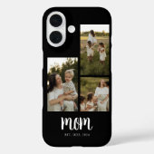 Coques Case-Mate iPhone Mom Established Modern Script Black 3 Photo (Verso)