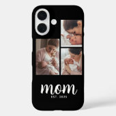 Coques Case-Mate iPhone Mom Established Modern Script Black 3 Photo (Verso)