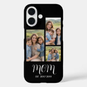 Coques Case-Mate iPhone Mom Established Modern Script Black 3 Photo (Verso)